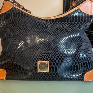 Dooney & Bourke Handbag, Snake Hobo Shoulder Bag EUC w/Dustbag